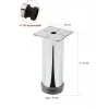 15 Cm Metal Ayarlanabilir Ayak Krom 42mm Koli 50 Adet