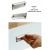 192 mm Plus Mobilya Dolap Kapak Çekmece Kulpu Mat Krom Metal Yüzden Kulp