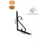 20 Adet 155x110 Siyah Ferforje Metal Raf Altı L Ayak