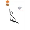 20 Adet 230x155 Siyah Ferforje Metal Raf Altı L Ayak