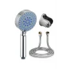 5 Fonksiyonlu Lüks Duş Seti Geniş Başlıklı Hortum Asma Aparatı Set