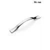 96 mm Sülün Çekmece Dolap Kapak Kulpu Parlak Krom Metal Kulp
