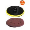 Cırt Zımpara Tabanı Takozu 6 Ped Yedekli 180mm