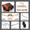 Nobel Pladium İnox Albrifin Altın Rozetli Kapı Kolu