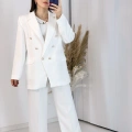 Beyaz Blazer Ceket Takım