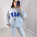 Gap Kapşonlu Gri Üç İplik Sweat Takım