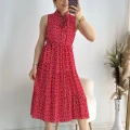 Kırmızı Puantiyeli Elbise