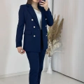 Lacivert Blazer Ceket Takım