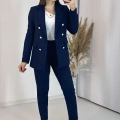 Lacivert Blazer Ceket Takım