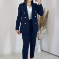 Lacivert Blazer Ceket Takım