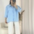 Mavi Ayrobin Salaş Gömlek