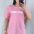 Mıu Pembe Oversize Tshirt