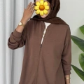 Oysho muadil fermuarlı Takım kahve