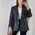 Premium Kalite Gold Düğme Blazer Ceket