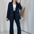 Siyah Blazer Ceket Takım