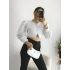 Beyaz Balon kol Gömlek