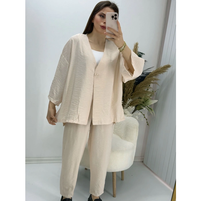 Tek Düğmeli Tensel Takım Taş