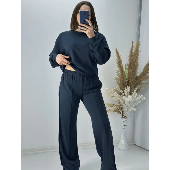 Antrasit Modal Kumaş Eşofman Takım