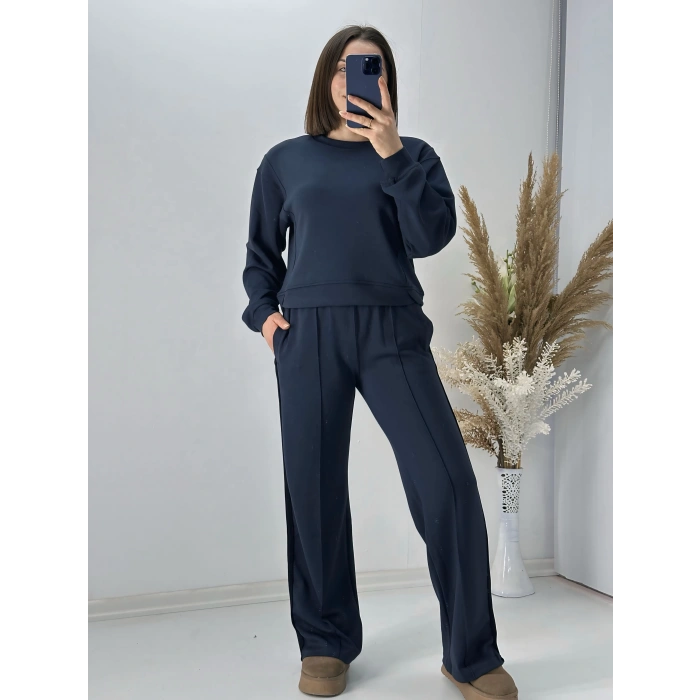 Antrasit Modal Kumaş Eşofman Takım