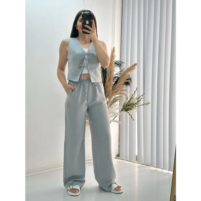 Bağlamalı Tensel Takım Gri