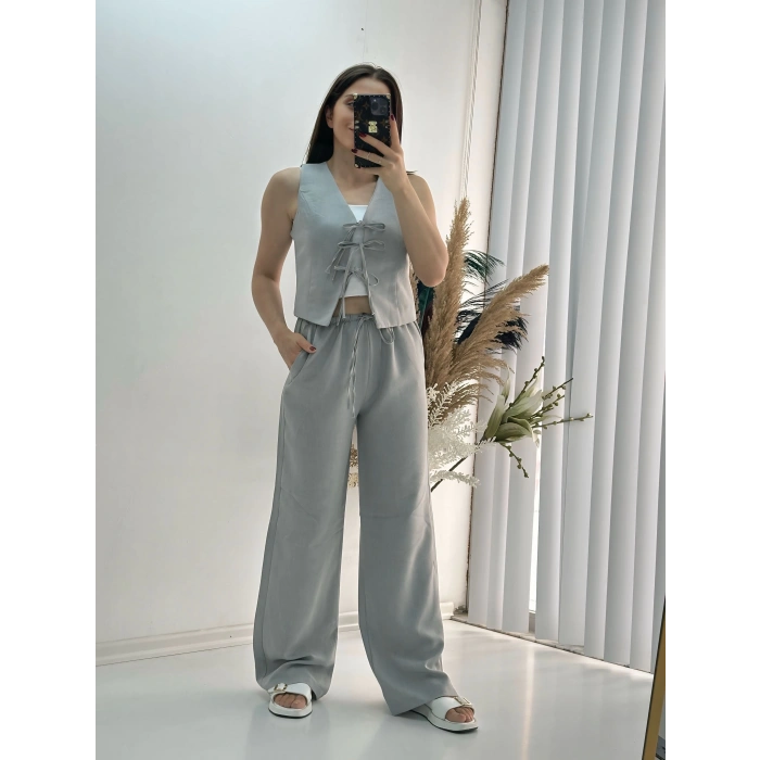 Bağlamalı Tensel Takım Gri