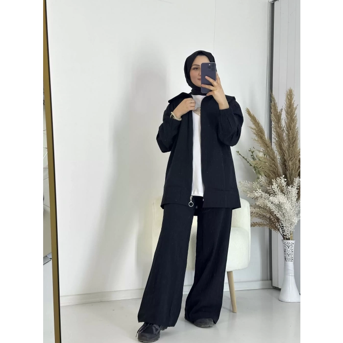 Gemici Yaka Fermuarlı İkili Takım