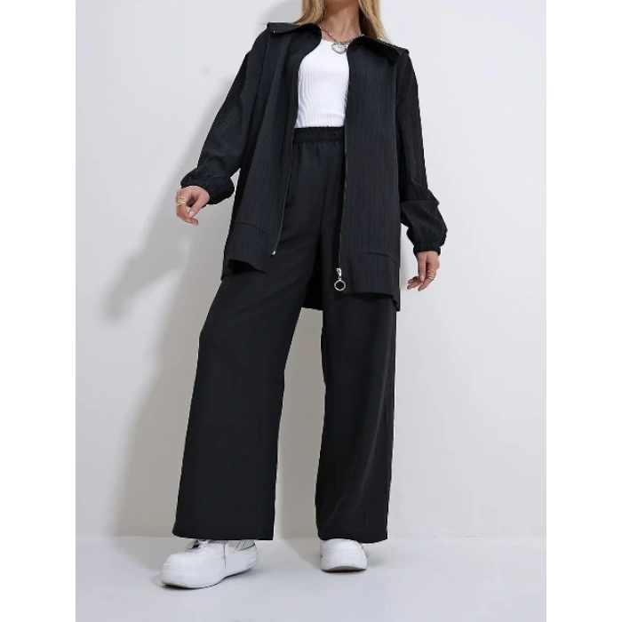 Gemici Yaka Fermuarlı İkili Takım