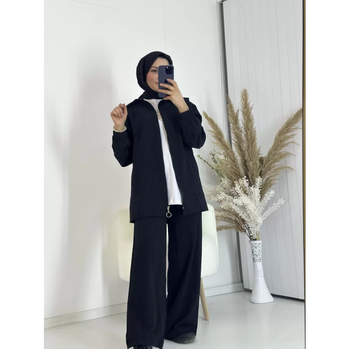 Gemici Yaka Fermuarlı İkili Takım