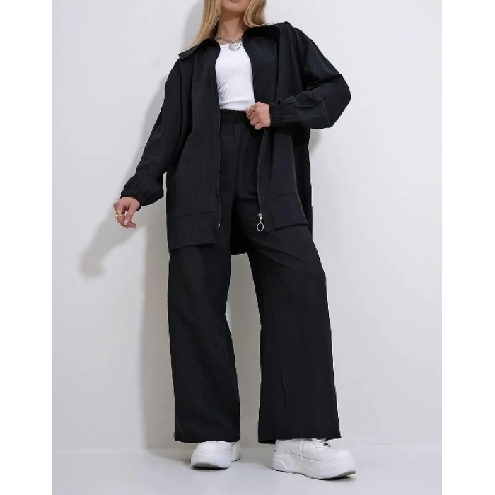 Gemici Yaka Fermuarlı İkili Takım