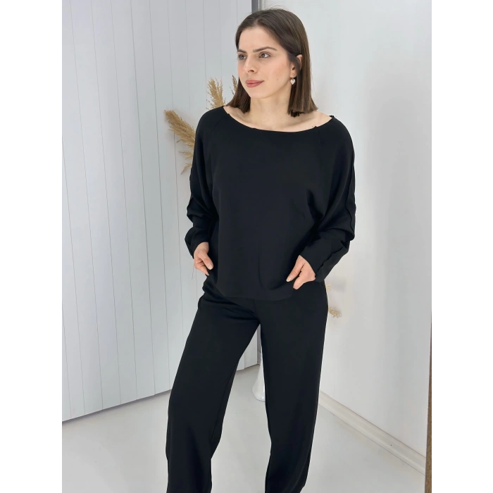 Kayık Yaka Baharlık İnce Oysho Takım