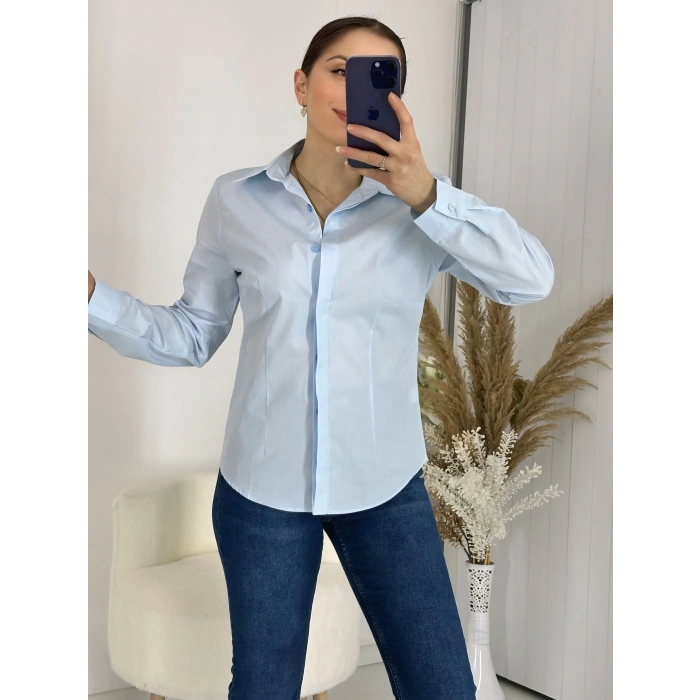 Mavi Kadın Gömlek