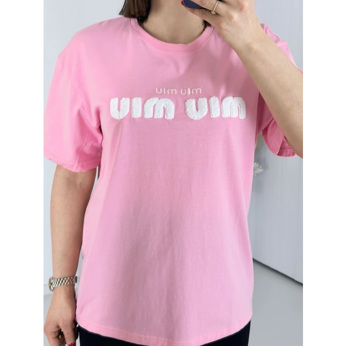 Mıu Pembe Oversize Tshirt