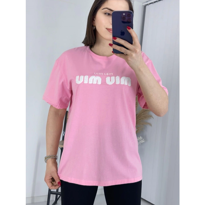 Mıu Pembe Oversize Tshirt