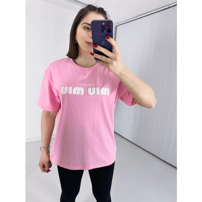 Mıu Pembe Oversize Tshirt