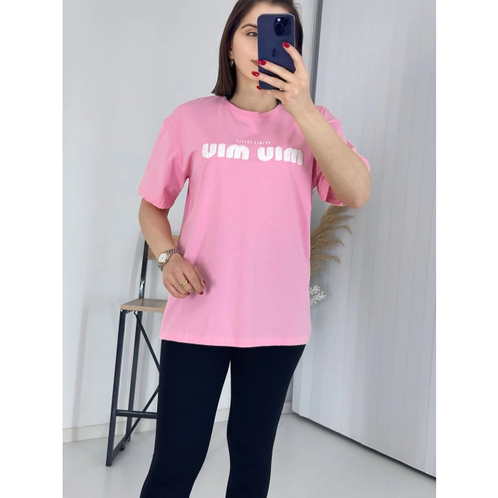 Mıu Pembe Oversize Tshirt