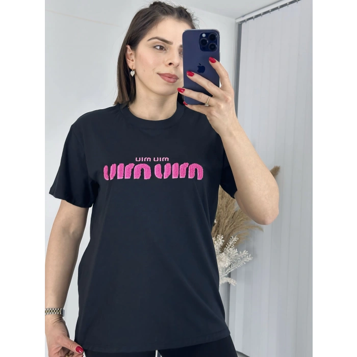 Mıu Siyah Oversize Tshirt