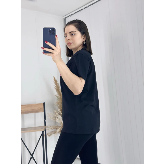 Mıu Siyah Oversize Tshirt