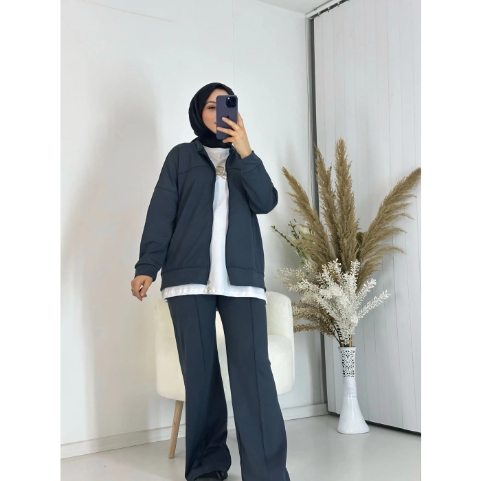 Premium Antrasit İkili Takım