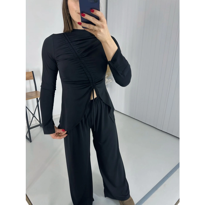 Sandy Kumaş Büzgülü Takım