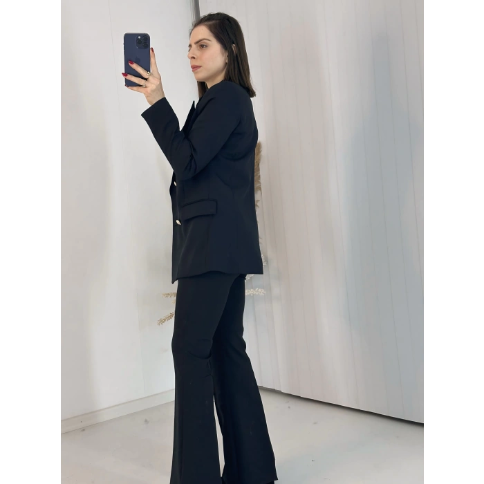 Siyah Blazer Ceket Takım