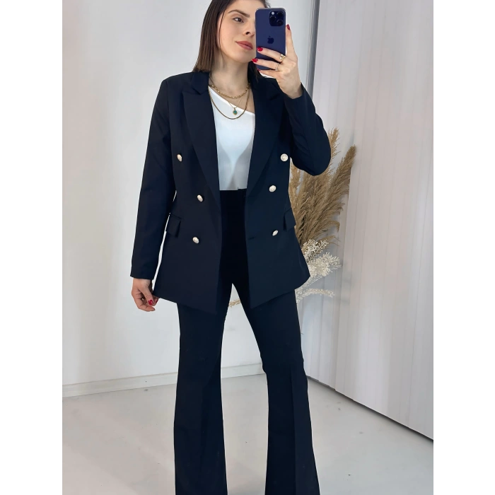 Siyah Blazer Ceket Takım