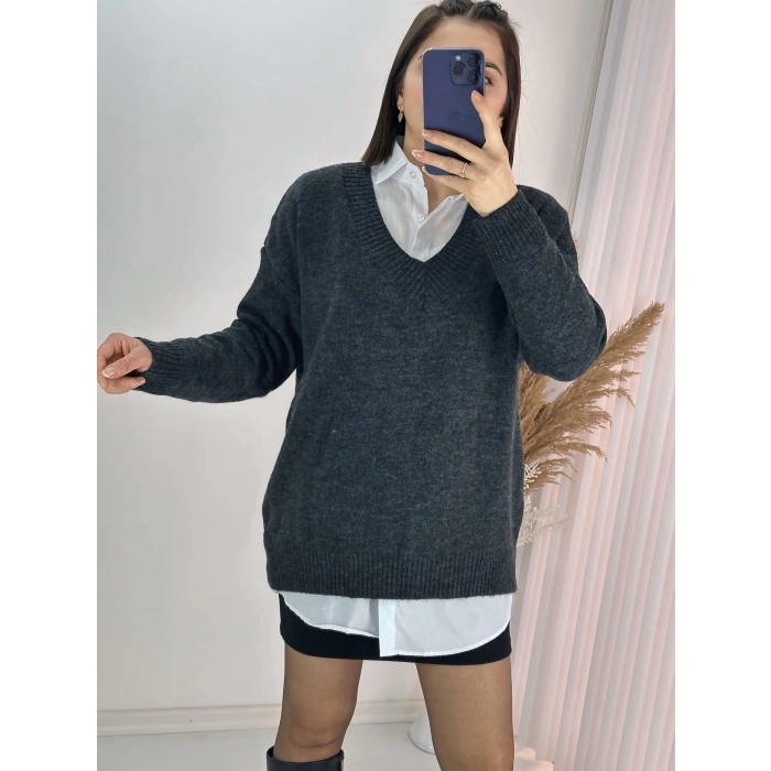 V Yaka Uzun Kazak Antrasit