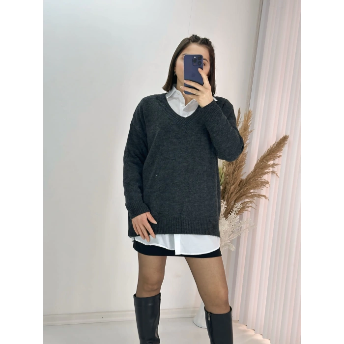 V Yaka Uzun Kazak Antrasit