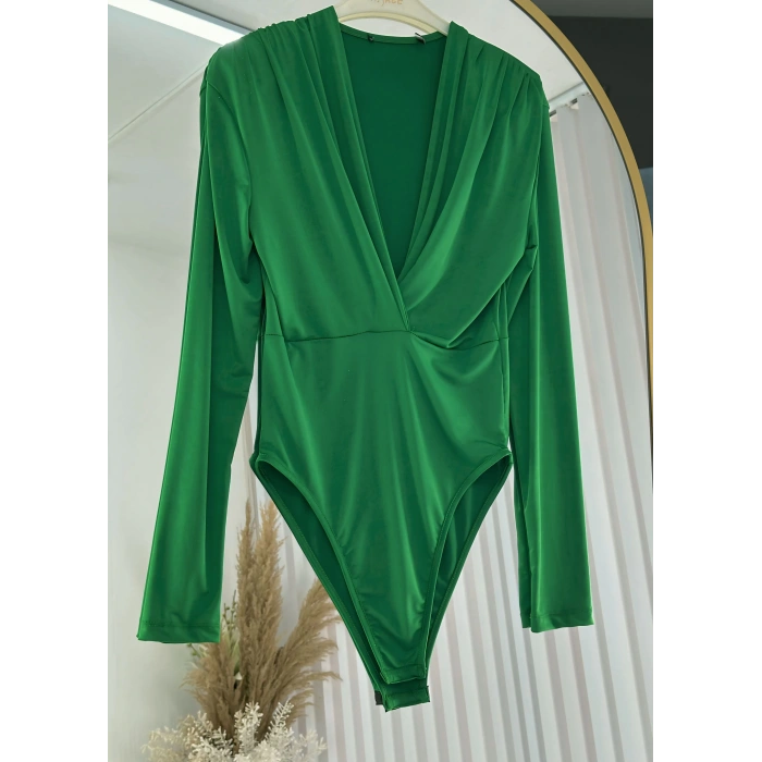 Vatkalı Kravuze Yaka Çıtçıtlı Bady