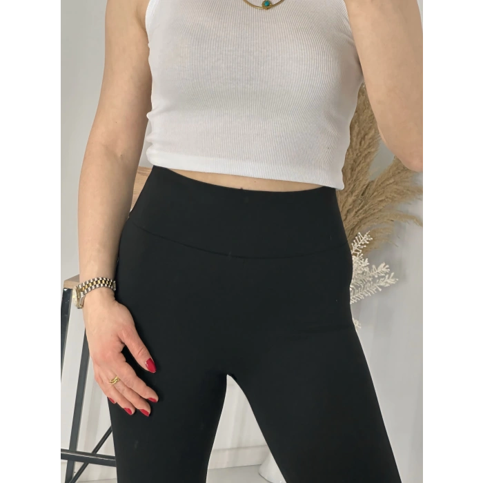 Yüksek Bel Toparlayıcı Çelik Örme Tayt