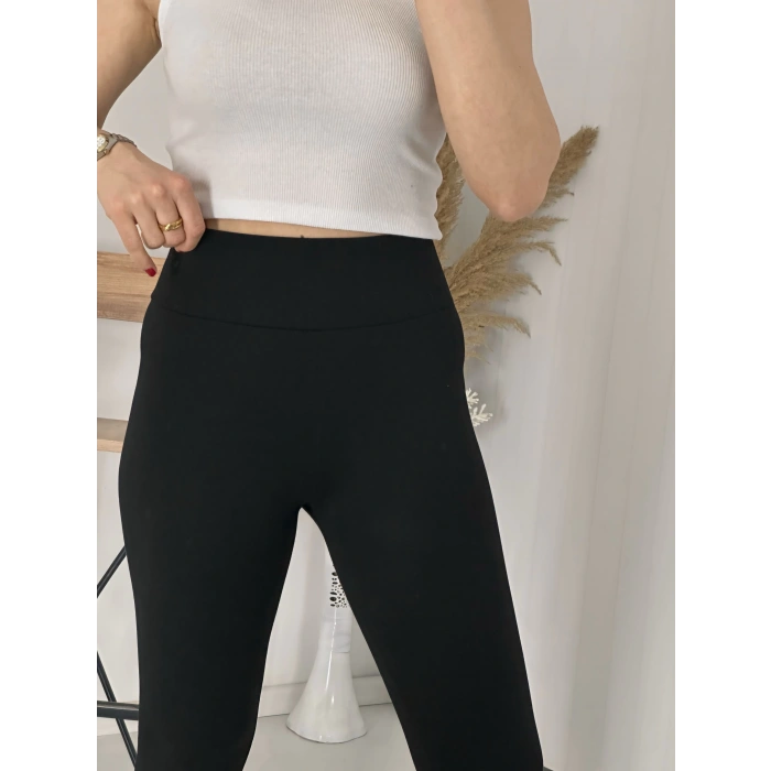 Yüksek Bel Toparlayıcı Çelik Örme Tayt