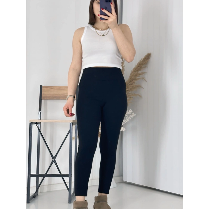 Yüksek Bel Toparlayıcı Çelik Örme Tayt