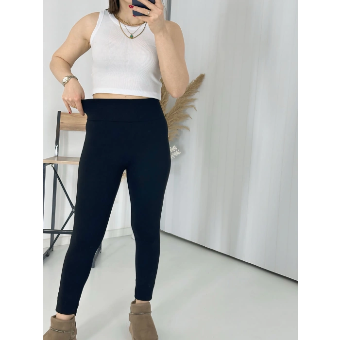 Yüksek Bel Toparlayıcı Çelik Örme Tayt