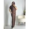 Acı Kahve Rahat Modal Eşofman Takım