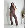 Acı Kahve Rahat Modal Eşofman Takım